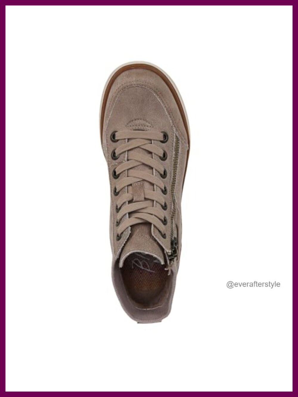 Blowfish Malibu Camden Wedge Sneaker Women's Vegan Faux Suede Casual Hi Top - Picture 4 of 6